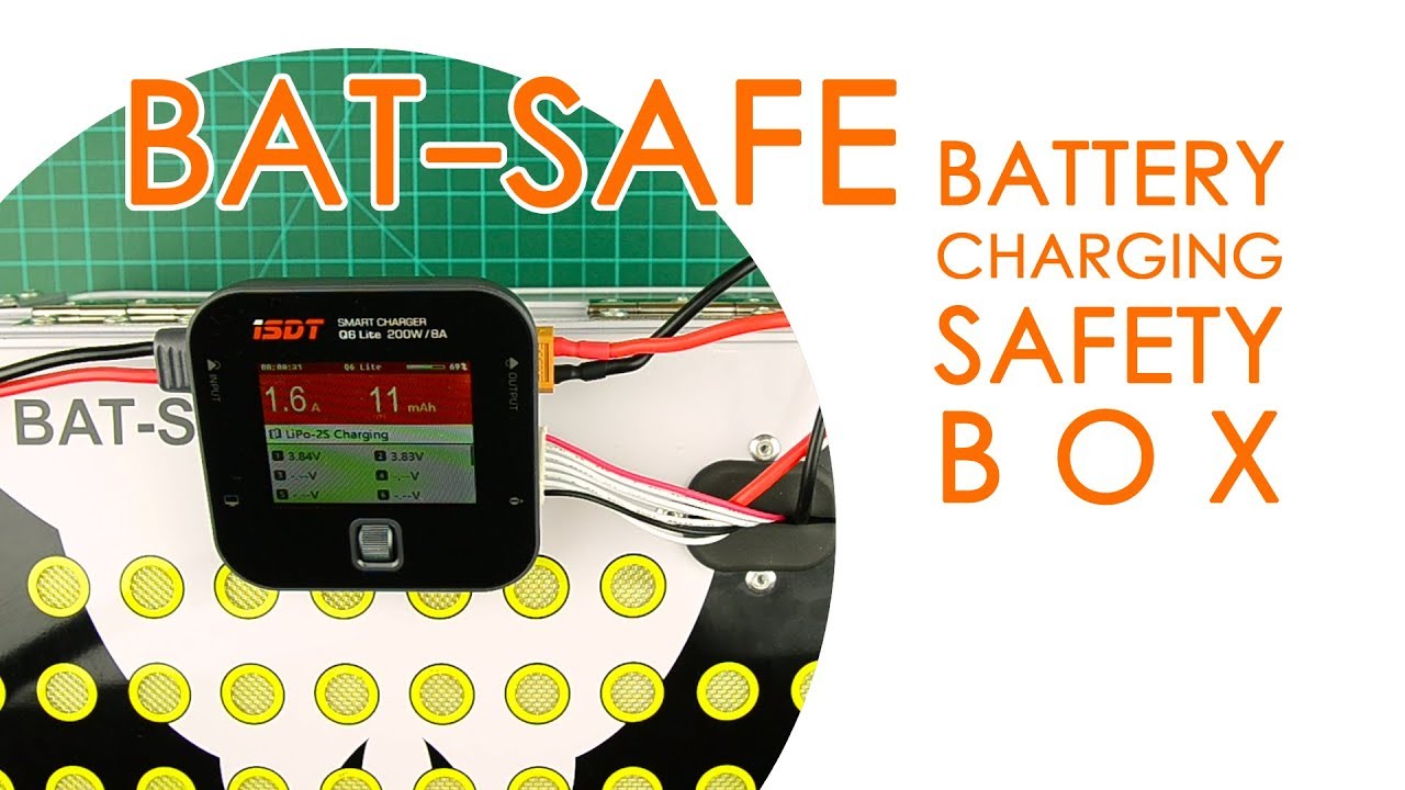 BAT-SAFE LiPo Fire safety box for battery charging - BEST FOR LESS