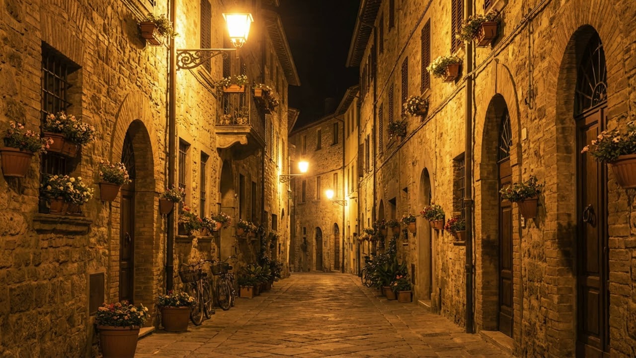 Italian Streets at Night 🌙 Chill Jazz Ambience | Vol. 12