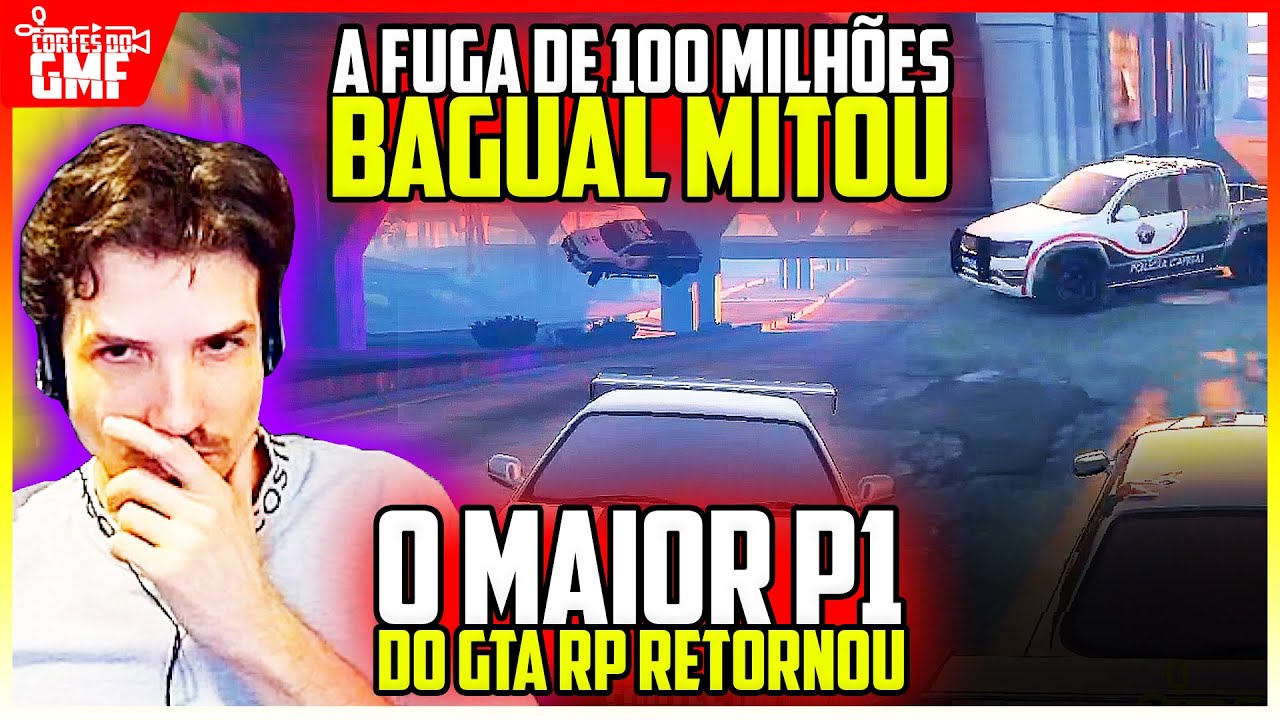 INACREDITÁVEL🔥 FUGA DE 100 MILHÕES! BAGUAL MOSTROU PORQUE É O MAIOR P1 DO FIVEM CAPITAL CITY GTA RP