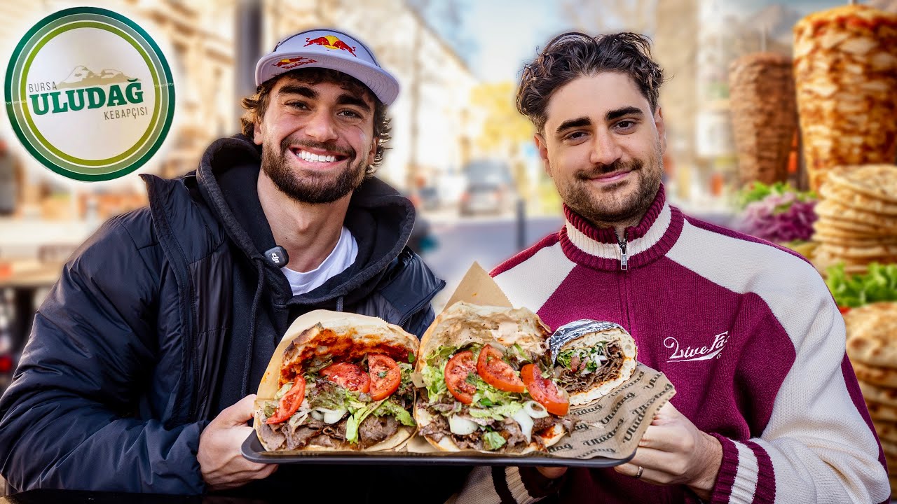 Ich zeige @EliasN97 meinen LIEBLINGS D&Ouml;NER 😍🥙 in Berlin | Arda Saatci