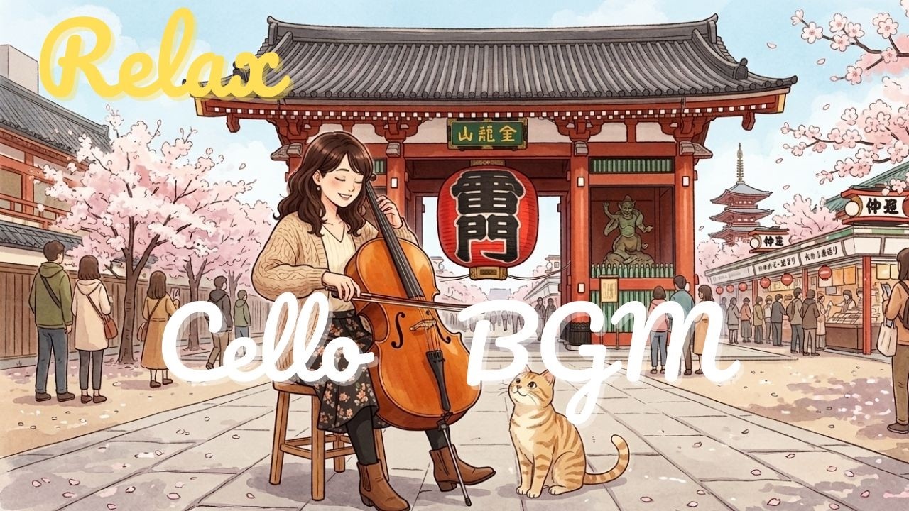 【Cello BGM】Asakusa Melody