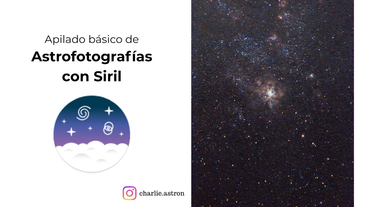 Apilado básico de Astrofotografías con Siril 1.4 (con tomas Dark)