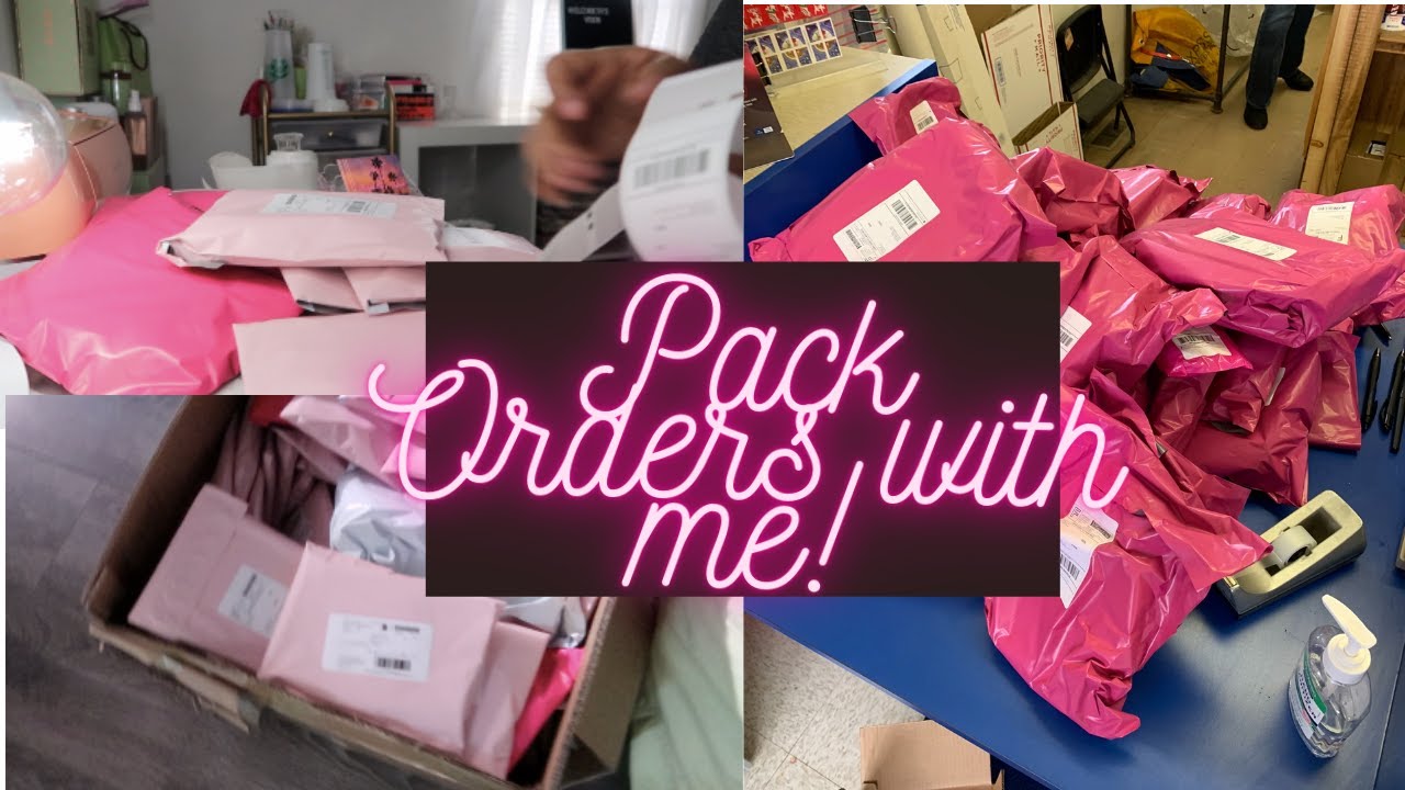 ENTREPRENEUR LIFE | Watch me pack orders | Package 100 orders with me!