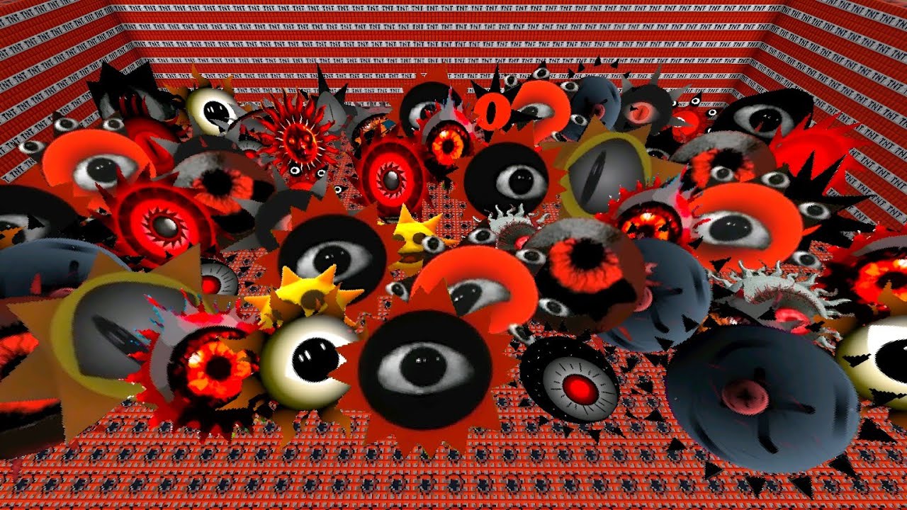 Incredibox Sprunki Mr Sun Horror mods in Maze in Minecraft PE | TNT WORLD