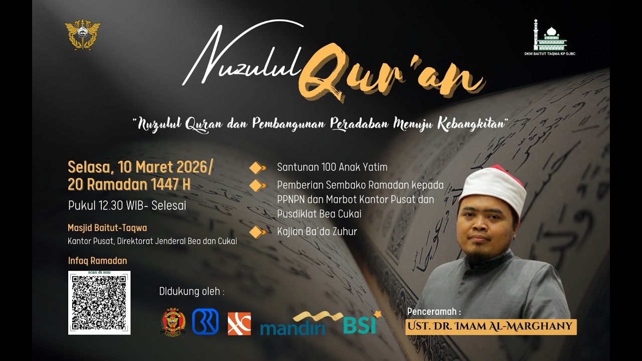 [LIVE] Kajian Dzuhur “Nuzulul Quran dan Pembangunan Peradaban Menuju Kebangkitan Ummat”