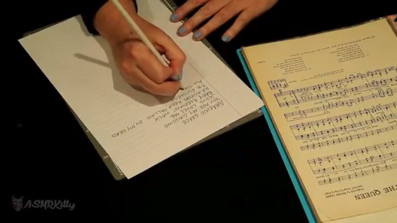 ASMR Sorting Piano Sheet Music into Binders (no talking - kind of unintentional ASMR)