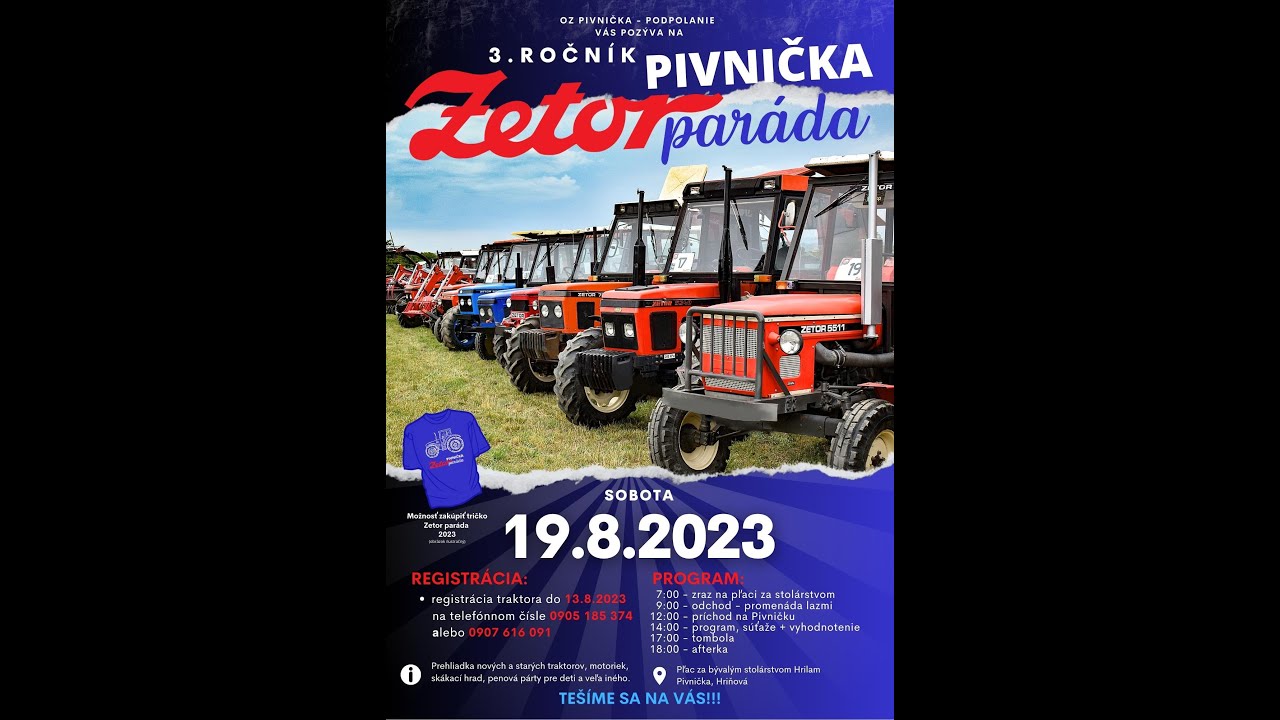 Zetor paráda Pivnička 2023