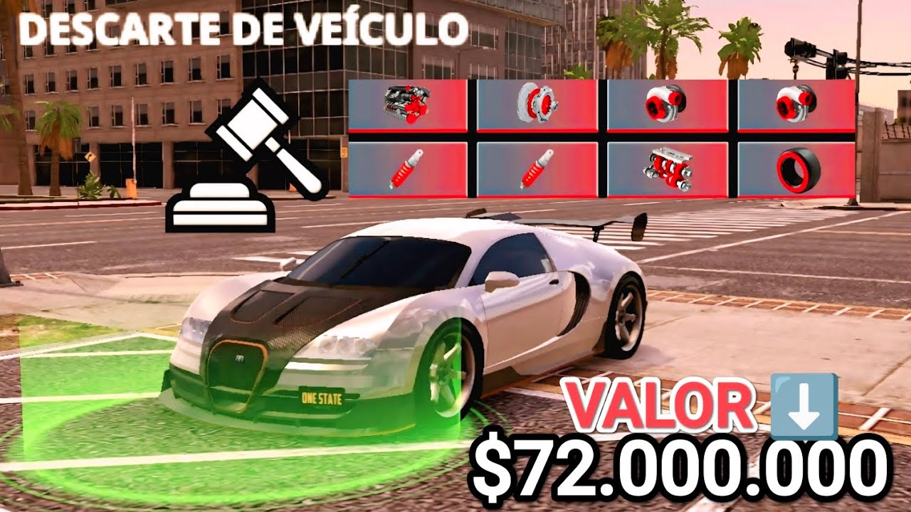 ADEUS DESCARTEI MINHA BUGATTI VEYRON FULL VERMELHA NO ONE STATE RP! 