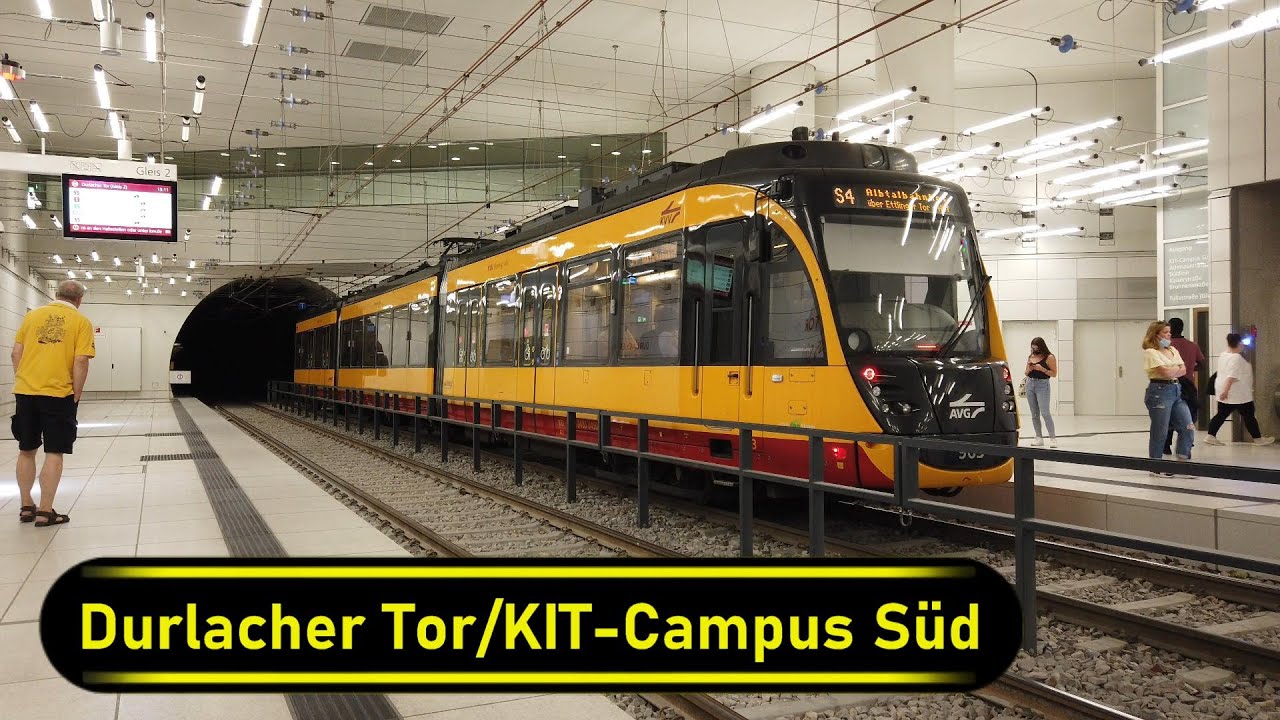 Stadtbahn Station Durlacher Tor/KIT-Campus Süd - Karlsruhe 🇩🇪 - Walkthrough 🚶