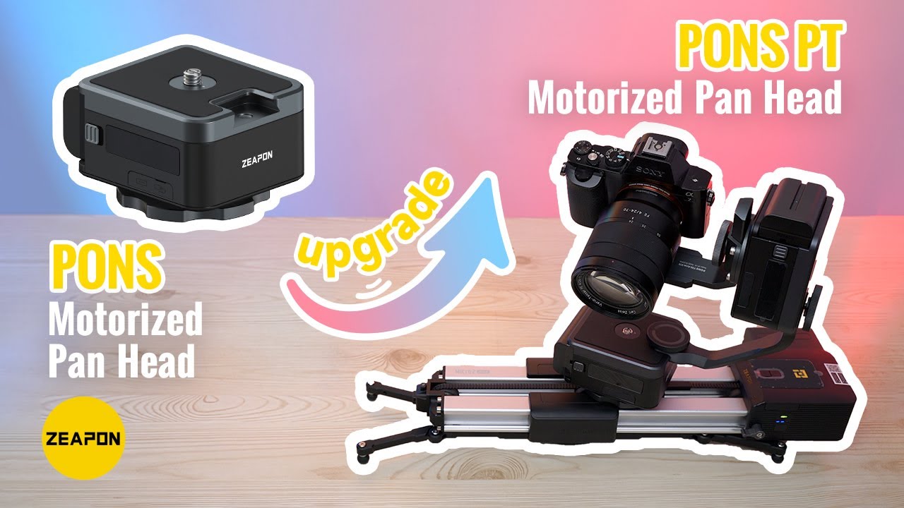 How to  Upgrade PONS Motorized Pan Head to PONS PT motorized Pan Heads?