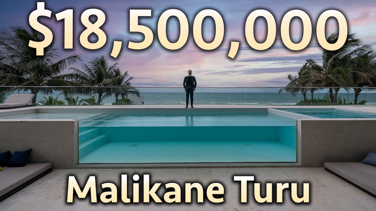 Miami'de Okyanusa Sıfır $18.500.000'lık Dubleks Modern Apartman Turu