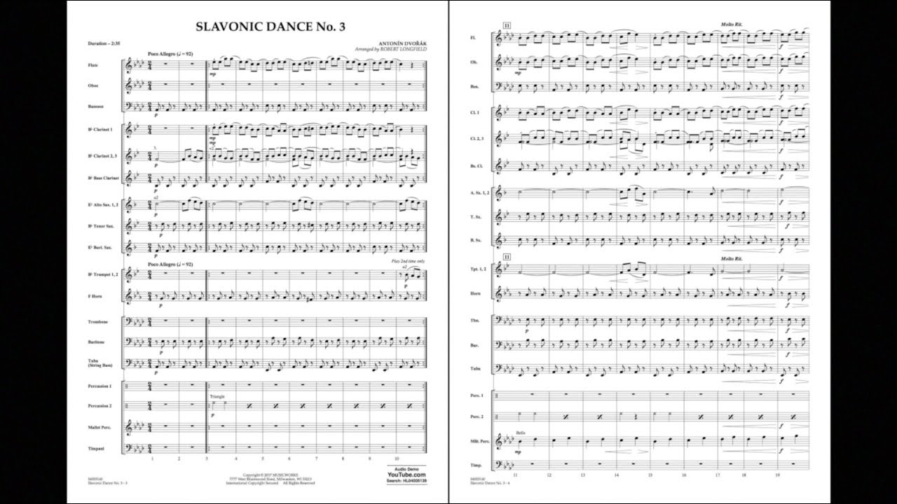 Slavonic Dance No. 3 by Antonin Dvor&aacute;k/arr. Robert Longfield