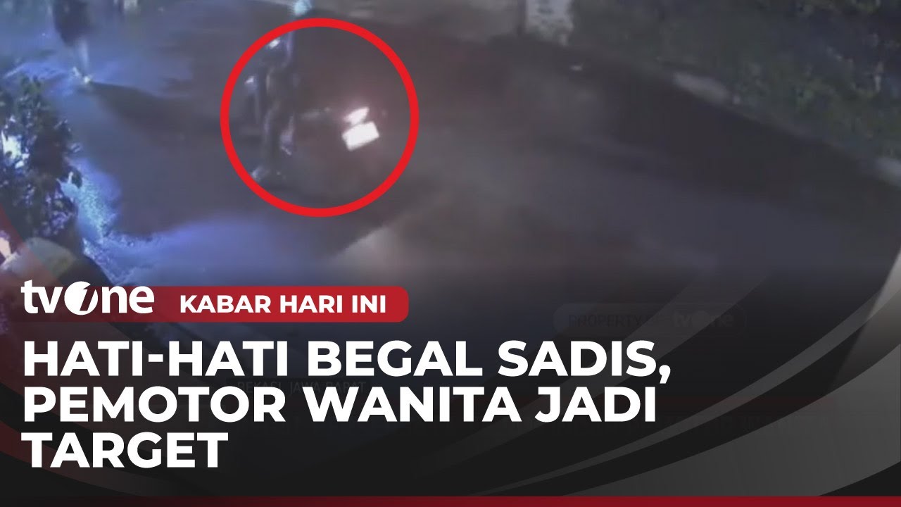 Terekam CCTV Begal Bersenjata Tajam Incar Pemotor Wanita di Bekasi | Kabar Hari Ini