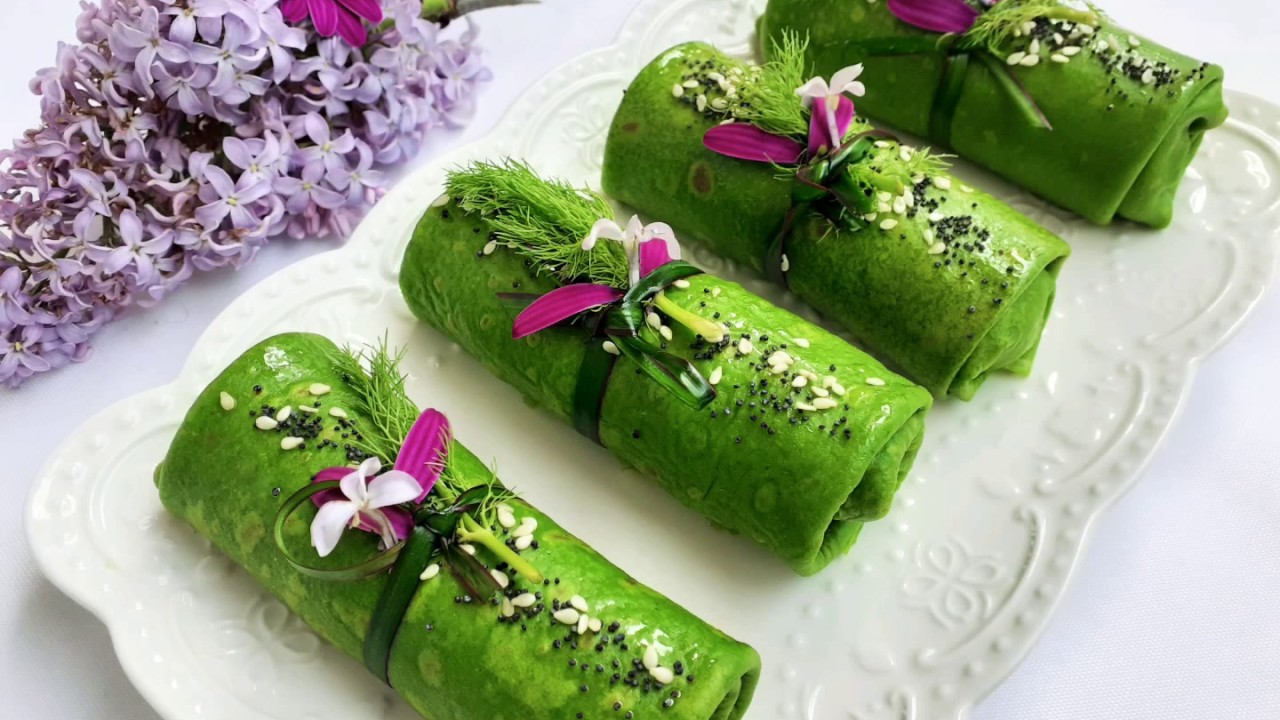 من بين شهيوات رمضان 2024 حضرو اروع كريب بالسبانخ صحي  و بحشوة لذيذة بزاف crêpe salé aux épinards