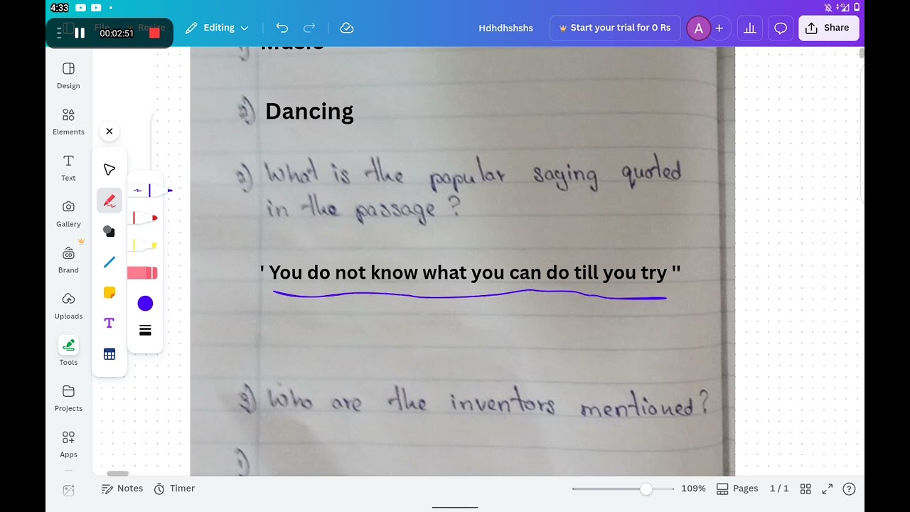 Grade 9 English pupil's book lesson 1 activity 5 questions