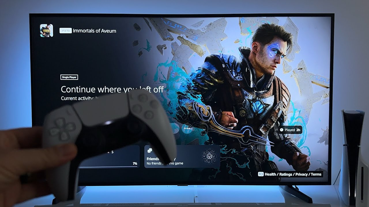 Immortals of Aveum - PS5 slim gameplay on 4K TV