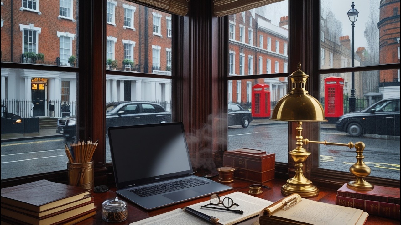 London Rain Study 📚 British Library Manuscript | Academic Code Flow 35min