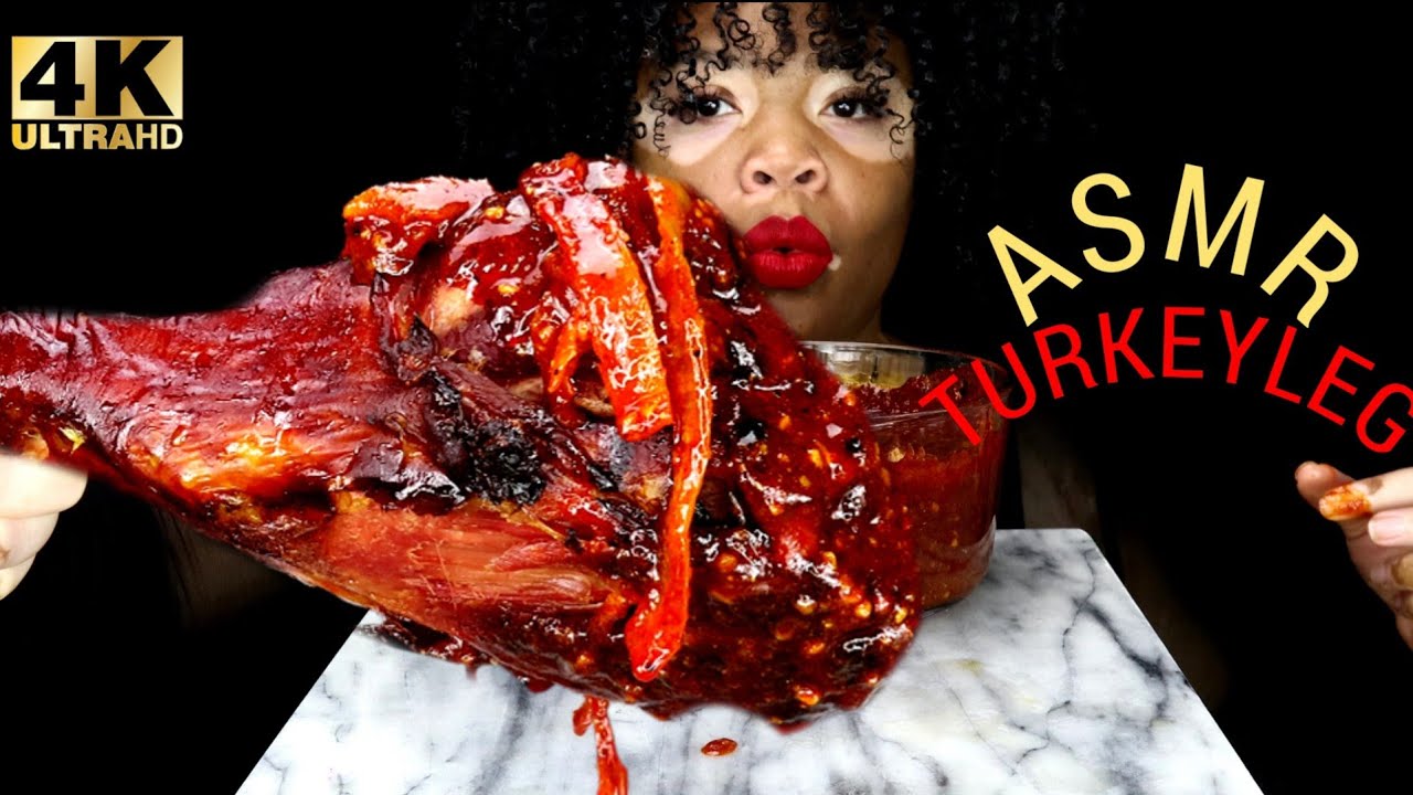 ASMR EATING GIANT SMOKED TURKEY LEG | MUKBANG | NO TALKING | EATING SOUNDS | Mmm ASMR