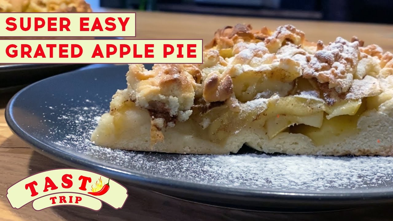 Super Easy Grated Apple Pie | Тертый яблочный пирог - супер легкий рецепт