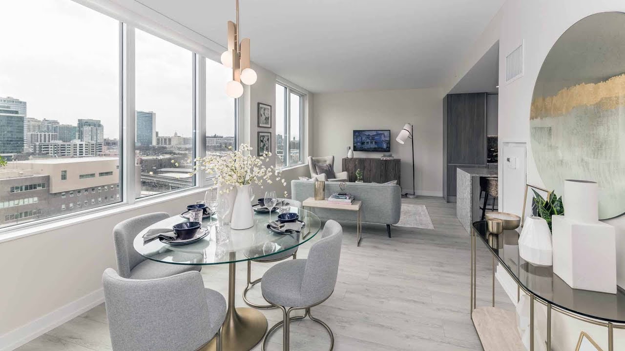 A 1+bedroom plus flex space model at the fabulous new Old Town Park