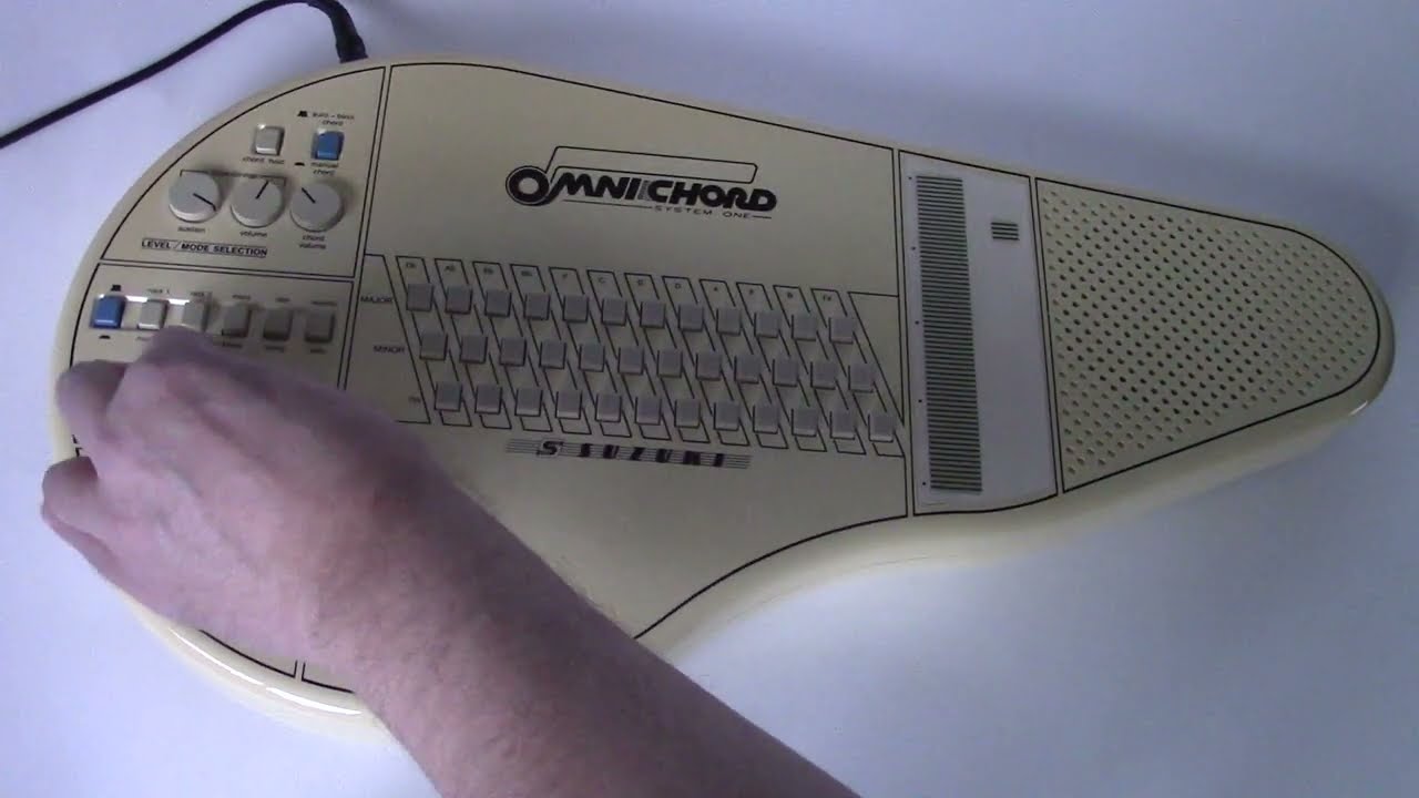 1984 Suzuki Omnichord OM-36 System One Analog Synthesizer & Drum Machine Electronic Autoharp