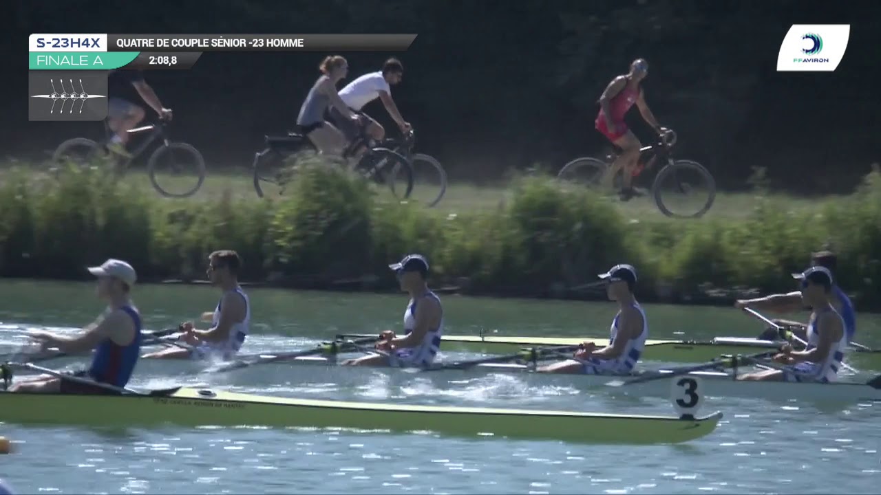 Championnat de France S-23  Bateaux longs Libourne 2019 - Finale du quatre de couple hommes- S-23H4x