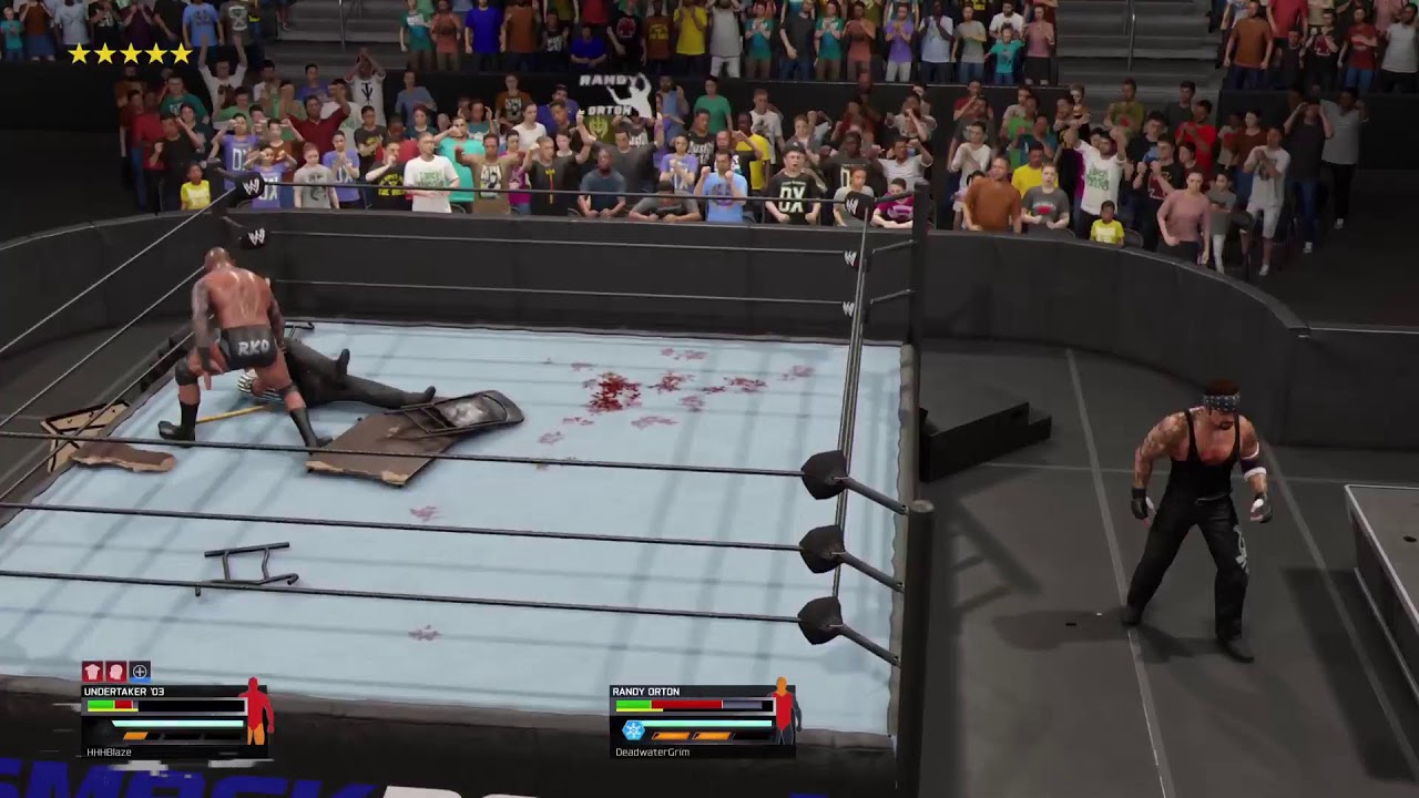 WWE 25 Online Moments Acctivated legooooo play 2 W Undertaker style