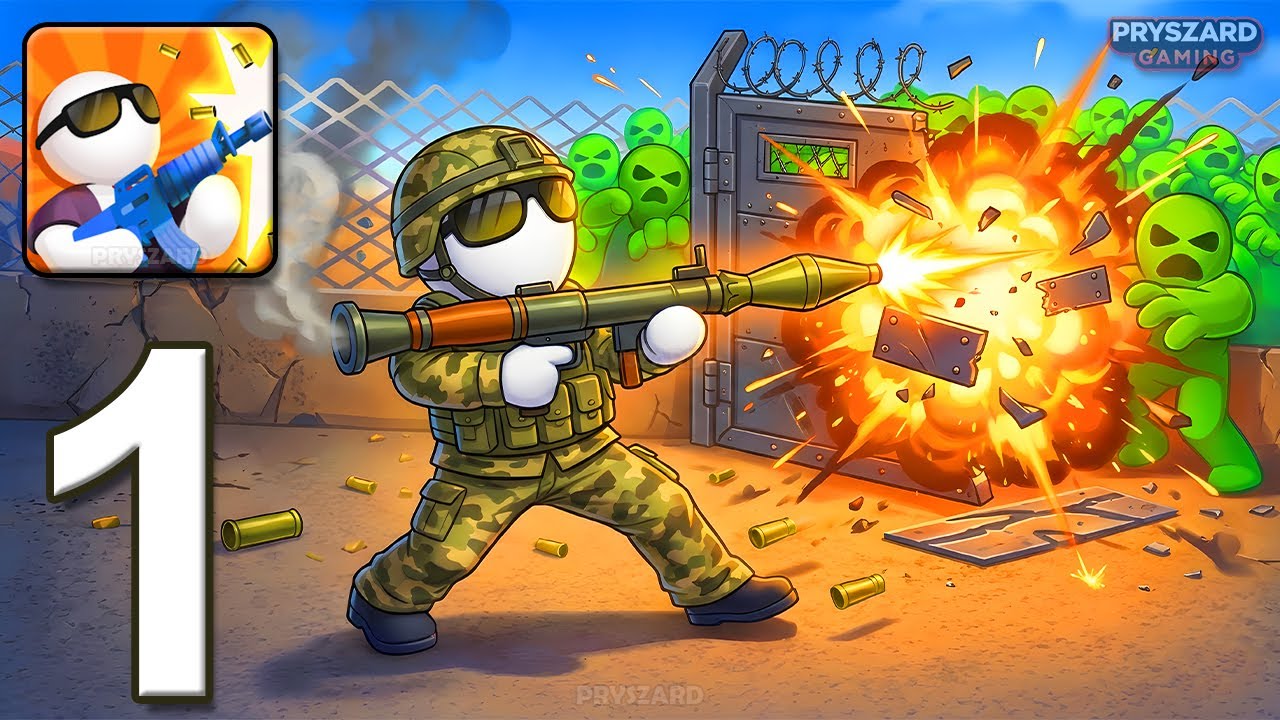 Defense Clash: Shooting Game - Gameplay Walkthrough Part 1 - Zombie Base Defense (iOS, Android)
