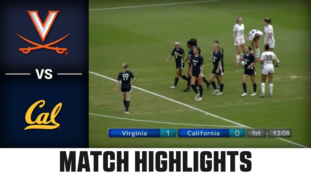 Virginia vs. Cal Match Highlights | 2025 ACC Women's Soccer