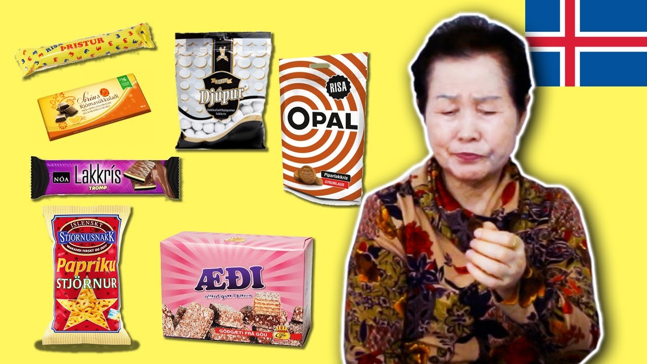 Korean Grandma Tries 'Icelandic Snacks' for the first time