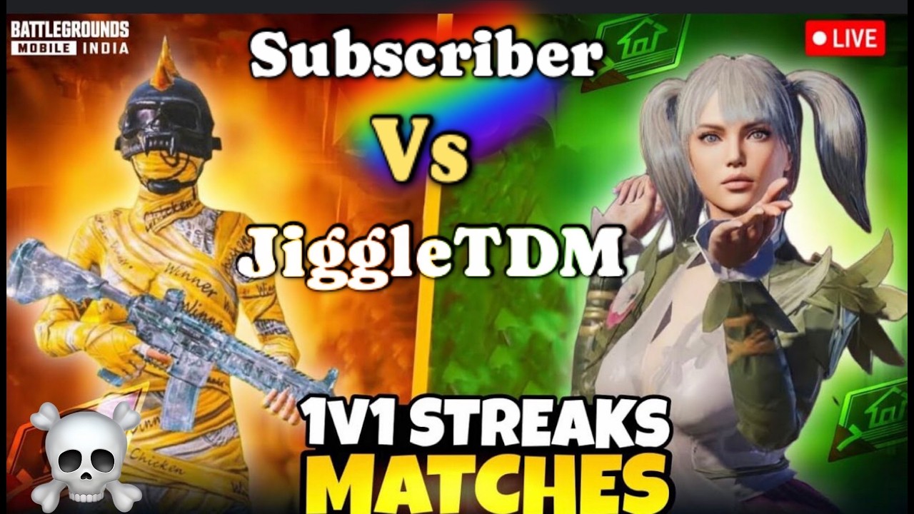 1v1 TDM CHALLENGE | 1V1 TDM | CUSTOM ROOM | BGMI LIVE | bgmi 4.1 update Live #tdm1v1live #tdm #bgmi