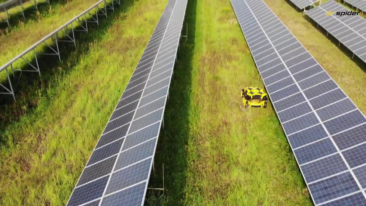 SPIDER 2SGS -  der speziell angepasste M&auml;her f&uuml;r Solarparks