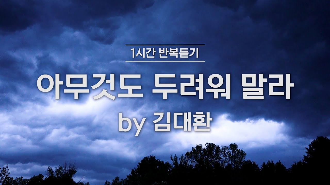 [1시간반복듣기] 아무것도 두려워 말라 by 김대환