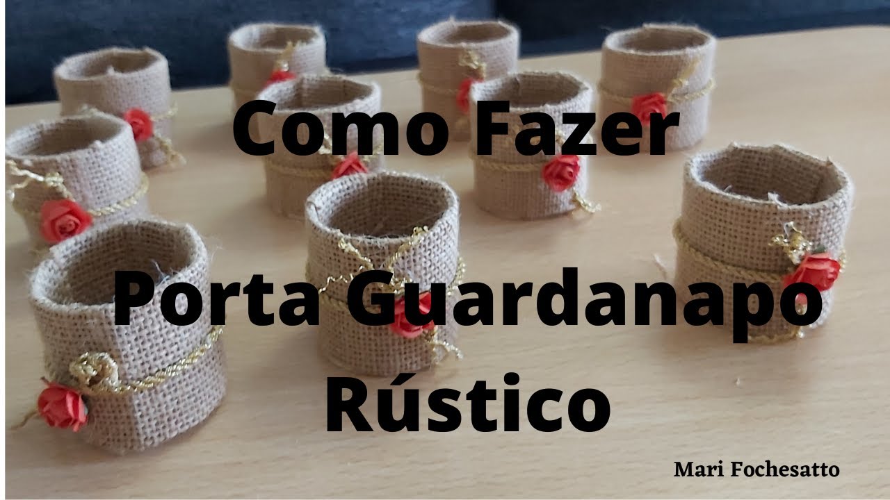 Como fazer Porta Guardanapos Rústico