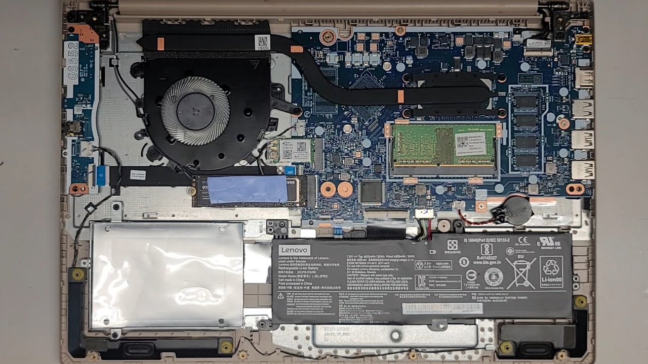 Lenovo IdeaPad 3 15IIL05 Полная разборка ОЗУ SSD Жесткий диск Клавиатура Замена батареи Ремонт
