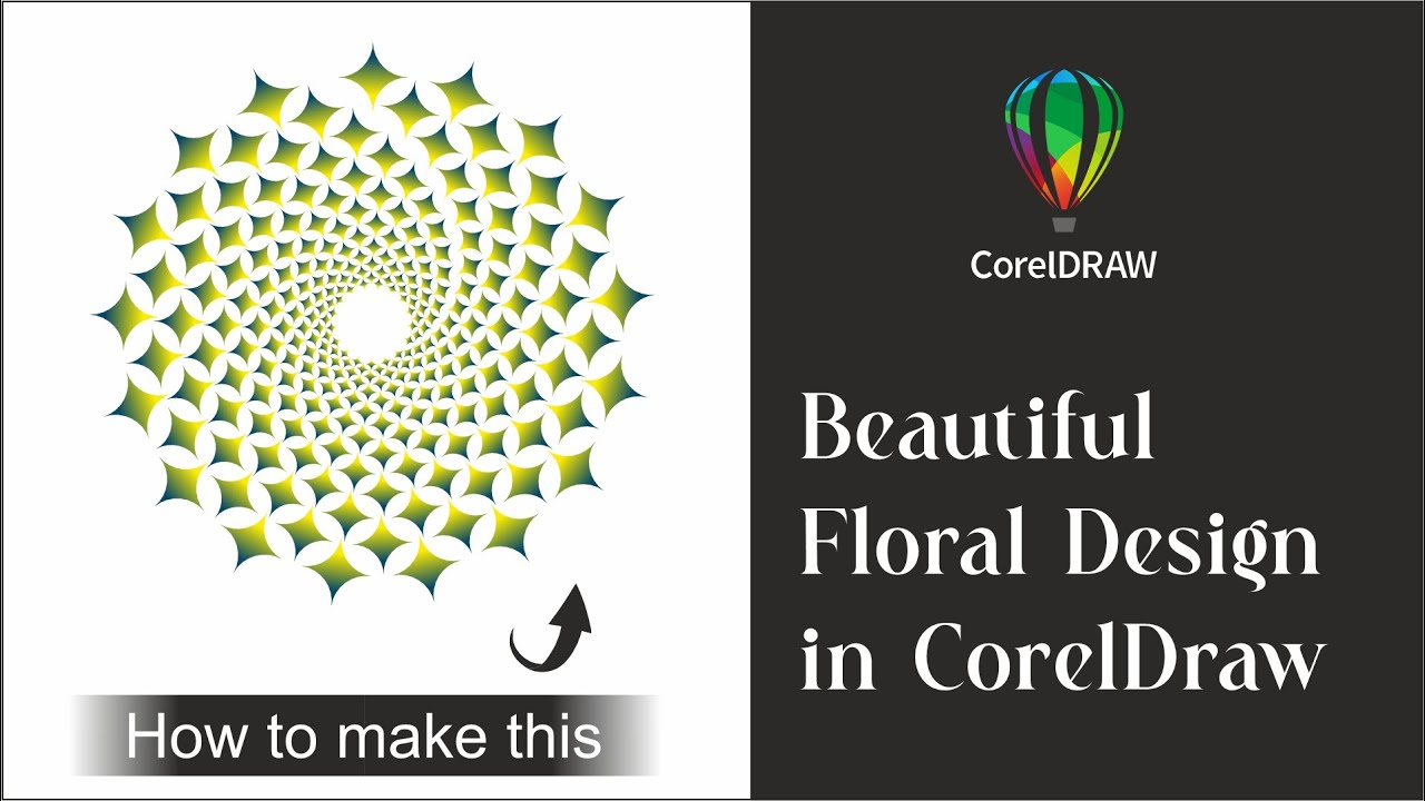 Basic Floral Design in Corel Draw | Corel Draw Tutorial @suhailgraphics786
