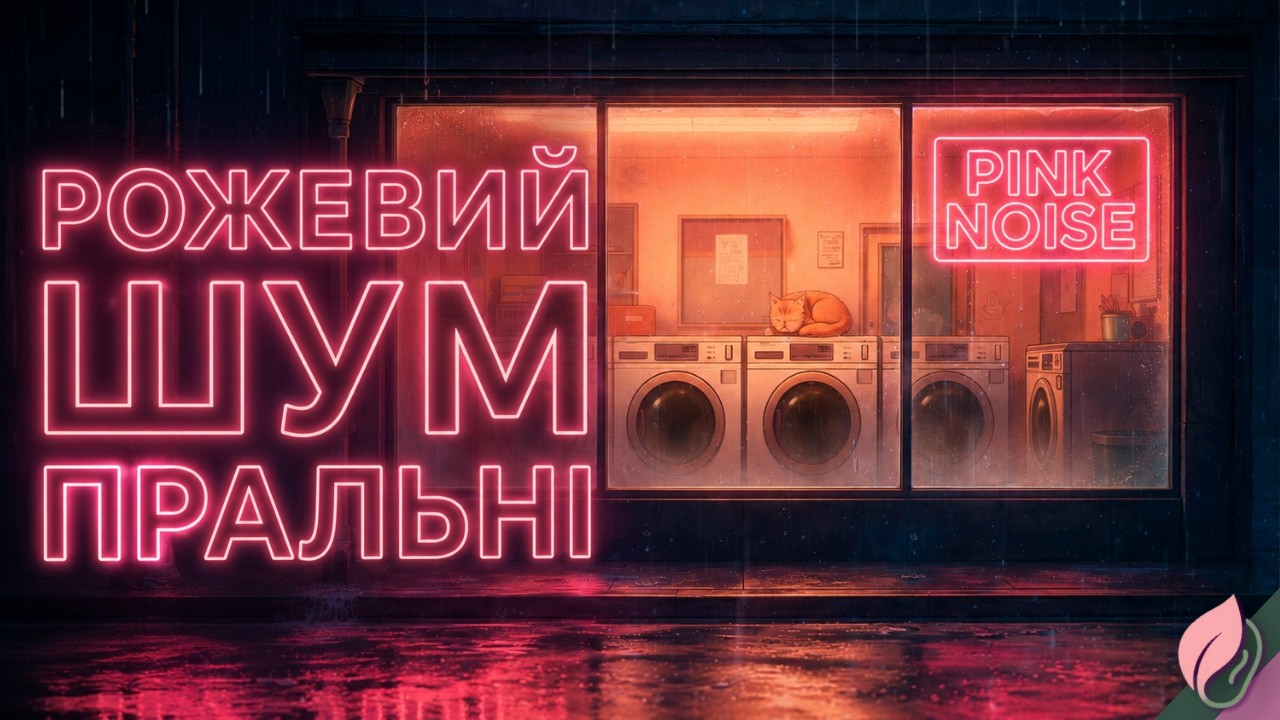 Рожевий шум пральні | дощ за вікном | lo-fi / asmr / sleep