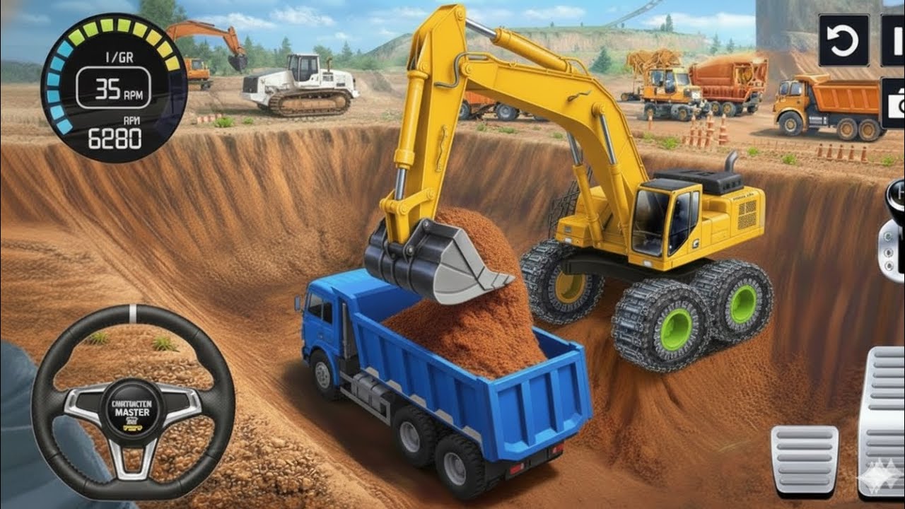 👷City Road Construction Simulator 3D 🚧 | Heavy Excavator & Truck (Android Gameplay)
