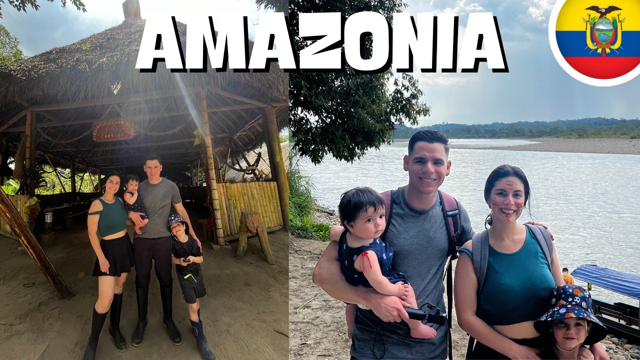 PRIMERA VEZ en la SELVA AMAZONICA CON NIÑOS😱🇪🇨 l ¿Es posible? TENA ECUADOR - Geleocos