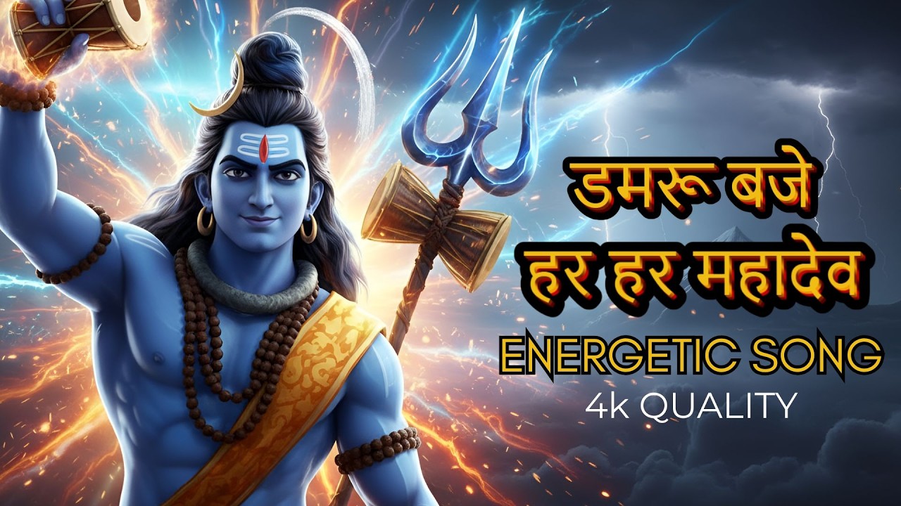 Damru baje har har mahadev | mahadev energetic song | bhakti song | aigods