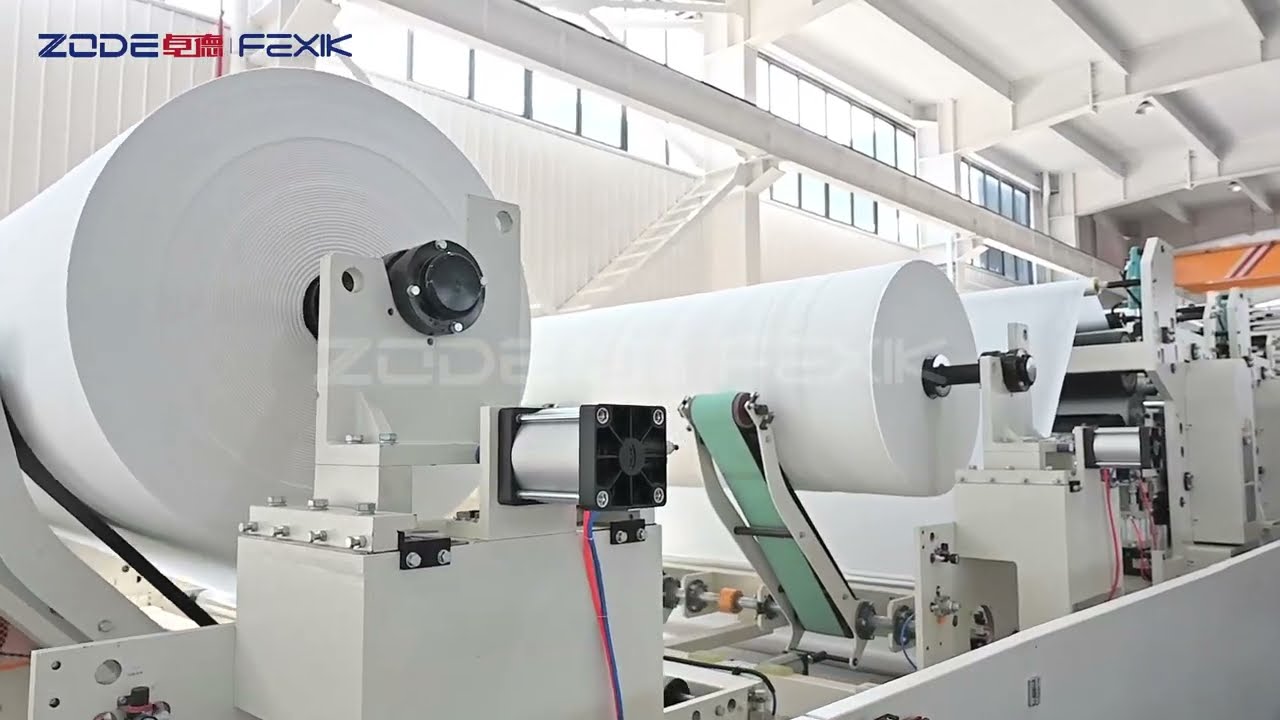 Non Stop Toilet Tissue Paper and Kitchen Towel Making Machine Production Line