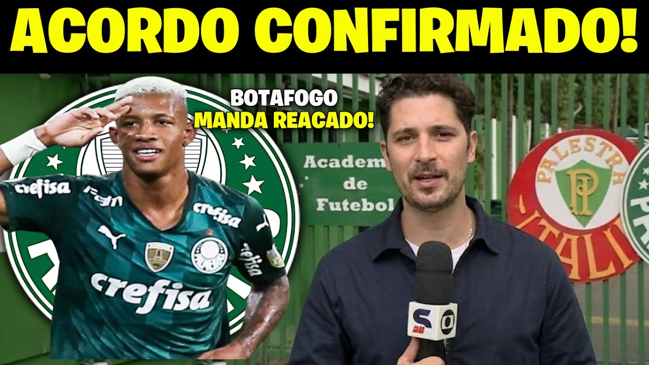 BOMBA NO VERDÃO! DANILO FECHA COM O PALMEIRAS POR 5 ANOS E BOTAFOGO AMEAÇA JUSTIÇA!
