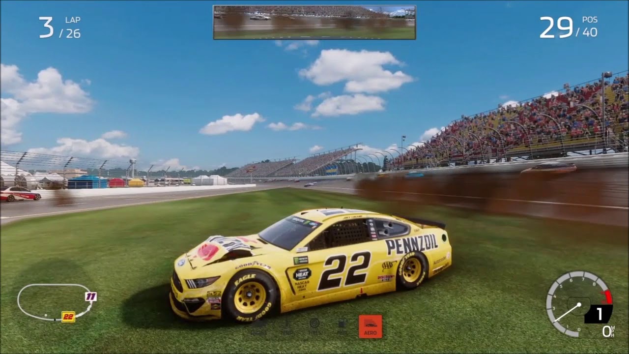 NASCAR Heat 4 Crash Compilation 1 (Full Damage)