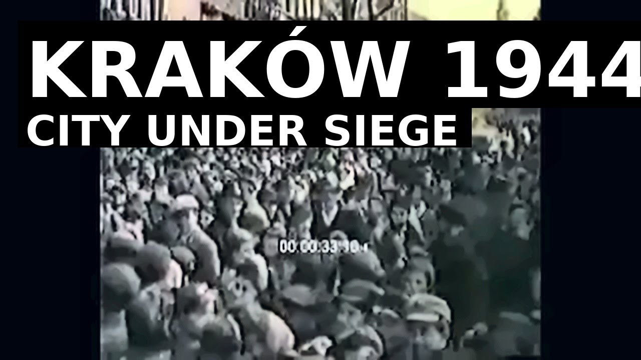 Archival footage of Krakow under Nazi occupation in World War II &ndash; a German military wartime Poland