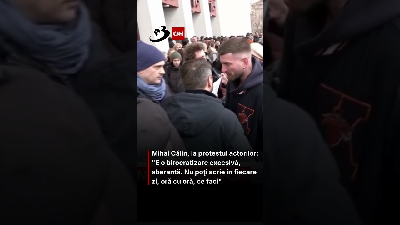 Mihai Călin, la protestul actorilor: 