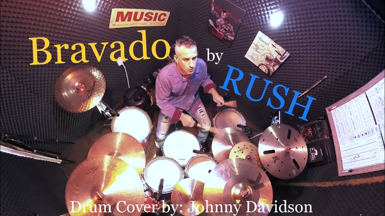#Bravado #RUSH - #DrumCover by Johnny Davidson #neilpeart #geddylee #alexlifeson #drums #fyp #drums