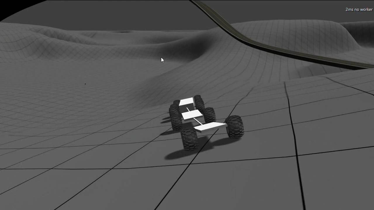 Energy.js physic engine for webgl trimesh and hinges test  with babylon.js