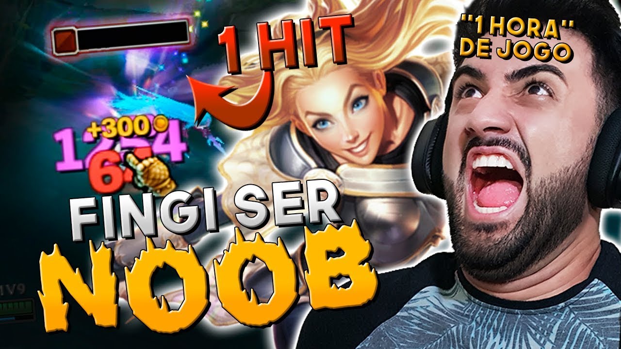 FINGI SER NOOB DE LUX NA JUNGLE! *SEGUREI 1 HORA DE JOGO E MATAVA EM 1 HIT* - RodiL
