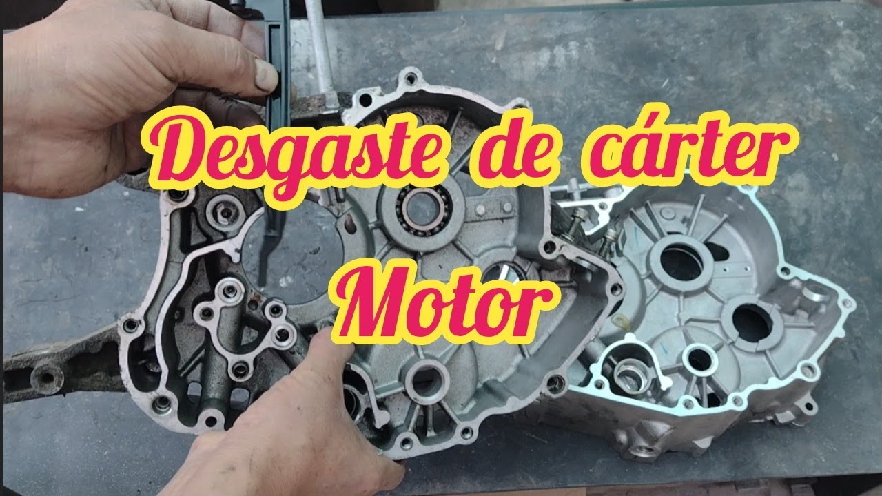 Desgaste de cárter de motor / base de guía de cadenilla torito bajaj crom