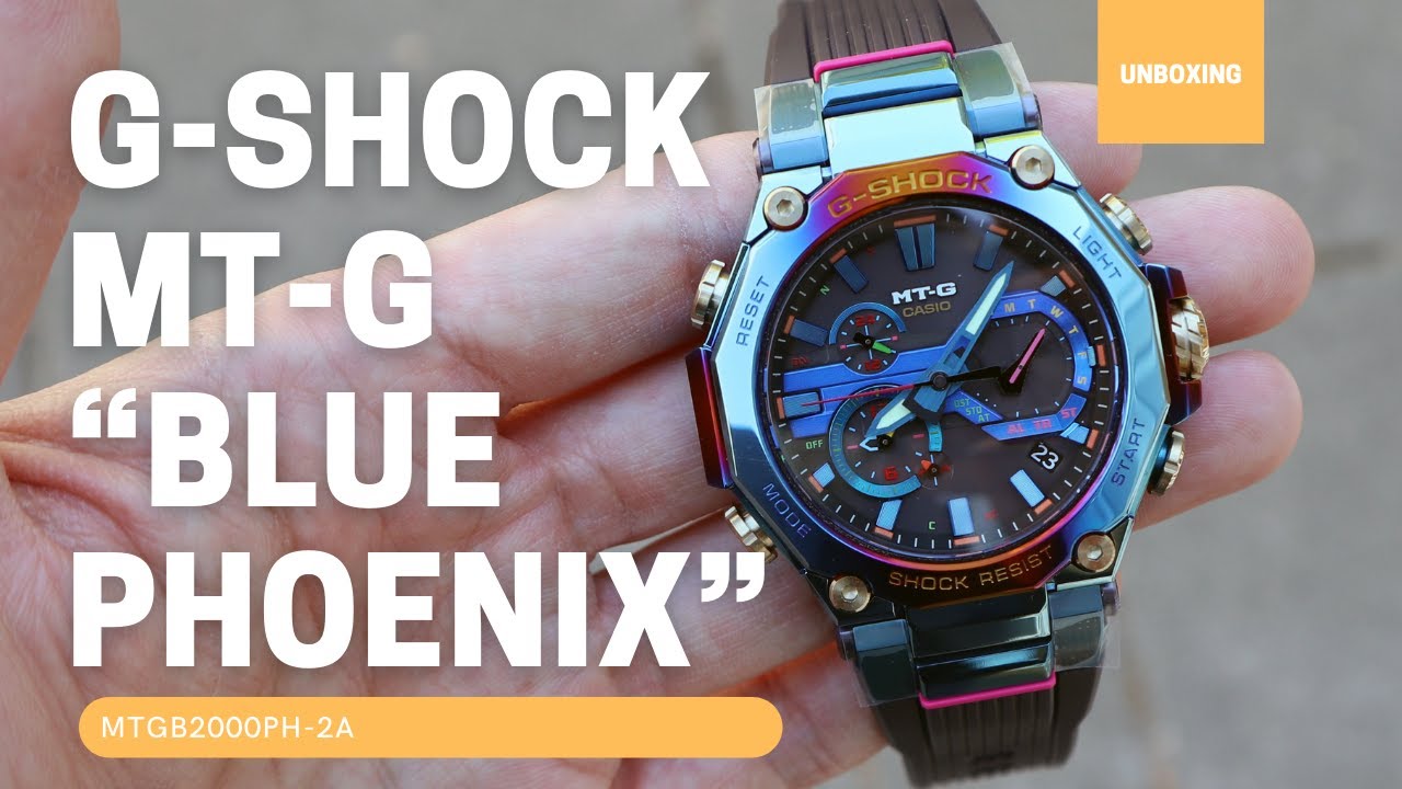 Unboxing G-Shock MT-G &ldquo;Blue Phoenix&rdquo; MTGB2000PH-2A
